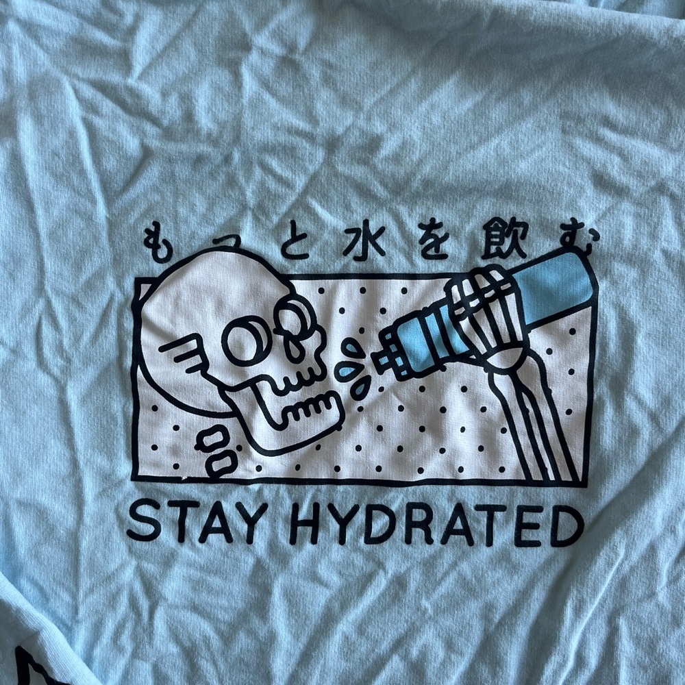 Cool Shirtz Stay Hydrated Graphic Long Sleeve Shirt